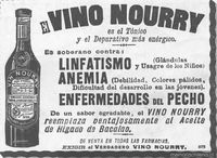 Aviso publicitario de vino, 1910