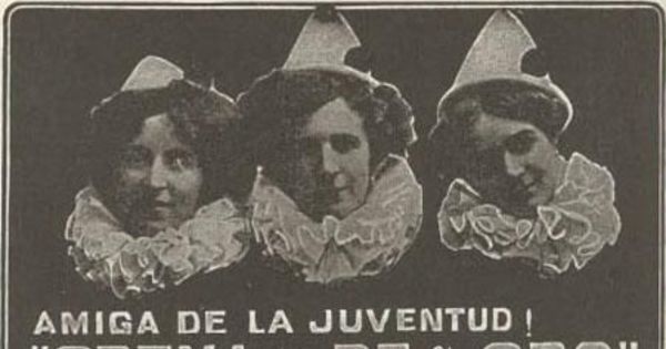 Aviso publicitario de crema de belleza, 1912