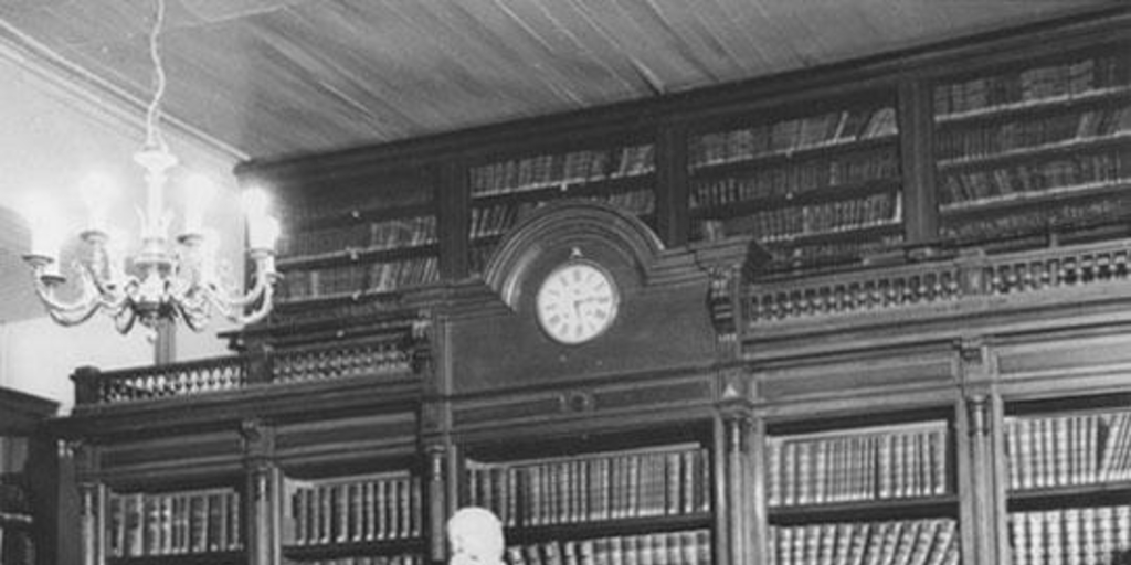 Biblioteca del Instituto Nacional en 1958