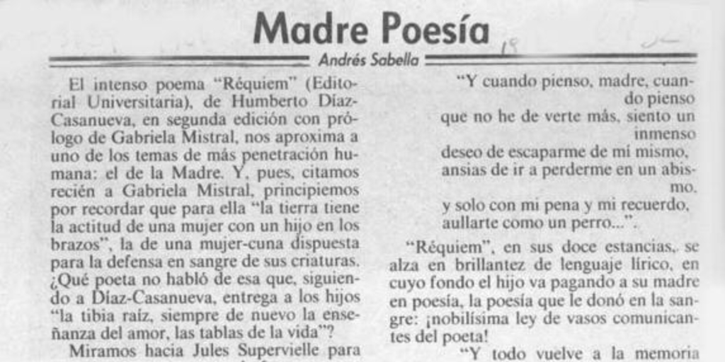 Madre poesía