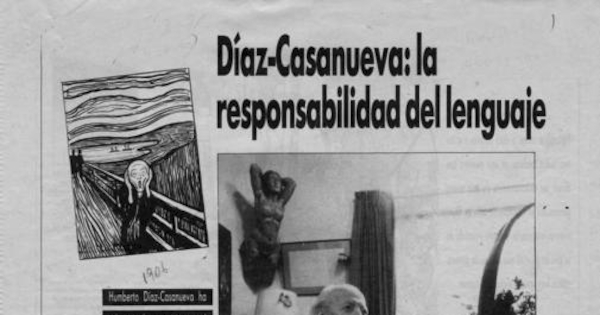 Díaz-Casanueva : la reponsabilidad del lenguaje