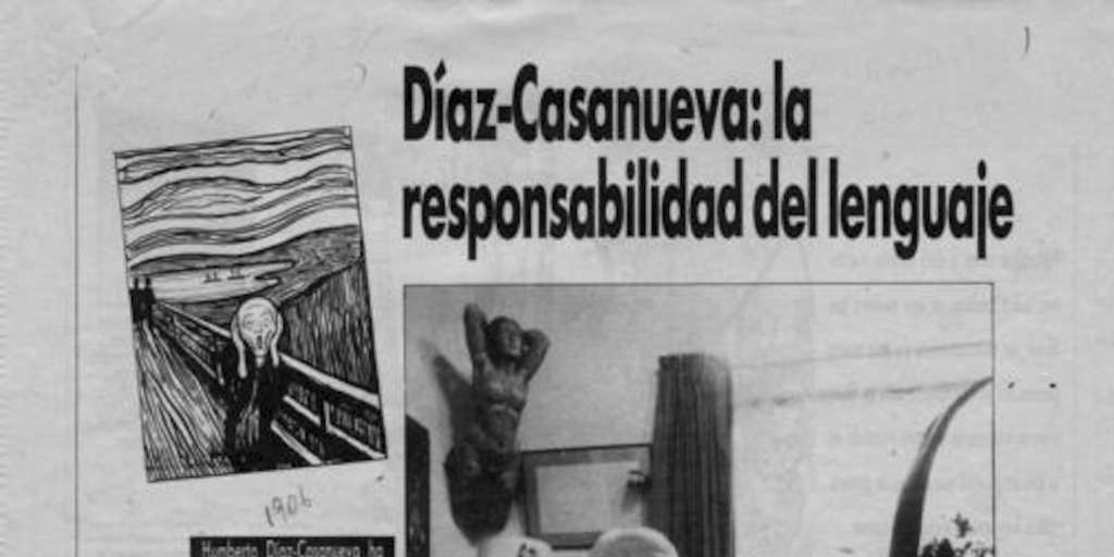 Díaz-Casanueva : la reponsabilidad del lenguaje