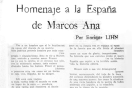 Homenaje a la España de Marcos Ana