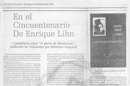 En el cincuentenario de Enrique Lihn