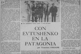 Con Evtushenko en la Patagonia