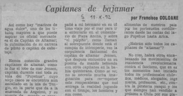 Capitanes de bajamar