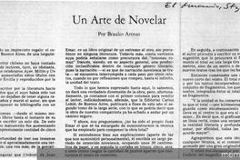 Un arte de novelar
