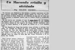 Un Macondo criollo y olvidado