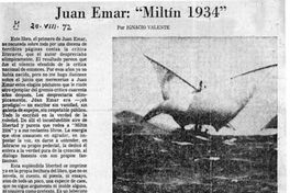 Juan Emar: Miltín 1934