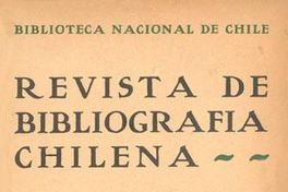 Revista de bibliografía chilena