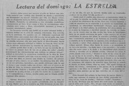 Lectura del domingo: La Estrella