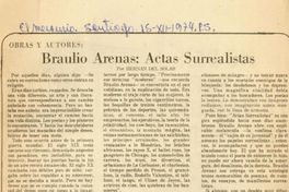Braulio Arenas: Actas surrealistas