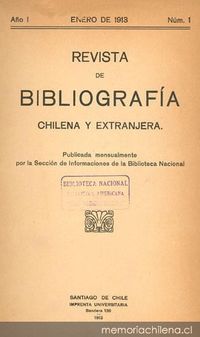 Revista de bibliografía chilena y extranjera