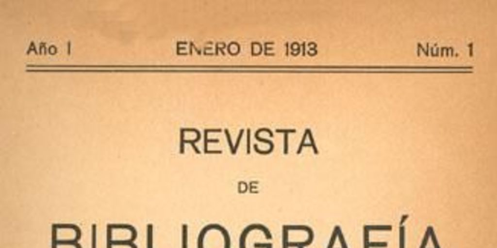 Revista de bibliografía chilena y extranjera