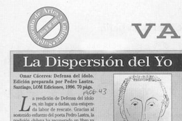 La dispersión del yo