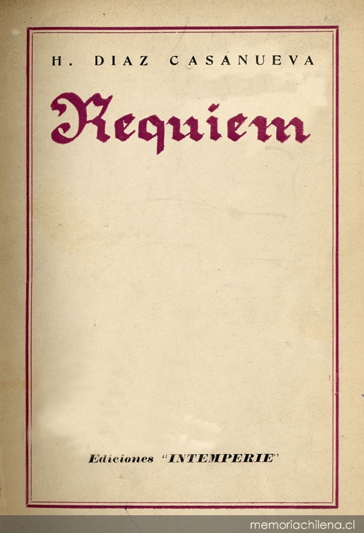 Portada de Réquiem, 1945