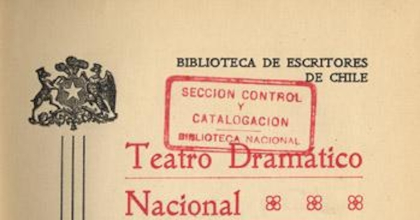 Teatro dramático nacional. Tomo 1