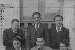 Óscar Castro junto a Armando Loyola, Hernán Honorato, Gonzalo Drago, Carlos Peña y Lillo y Gustavo Martínez