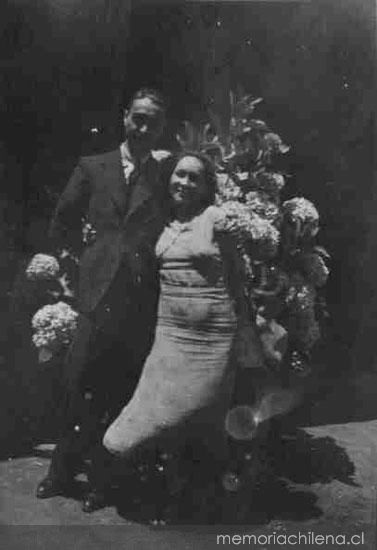 Óscar Castro junto a su esposa Isolda Pradel