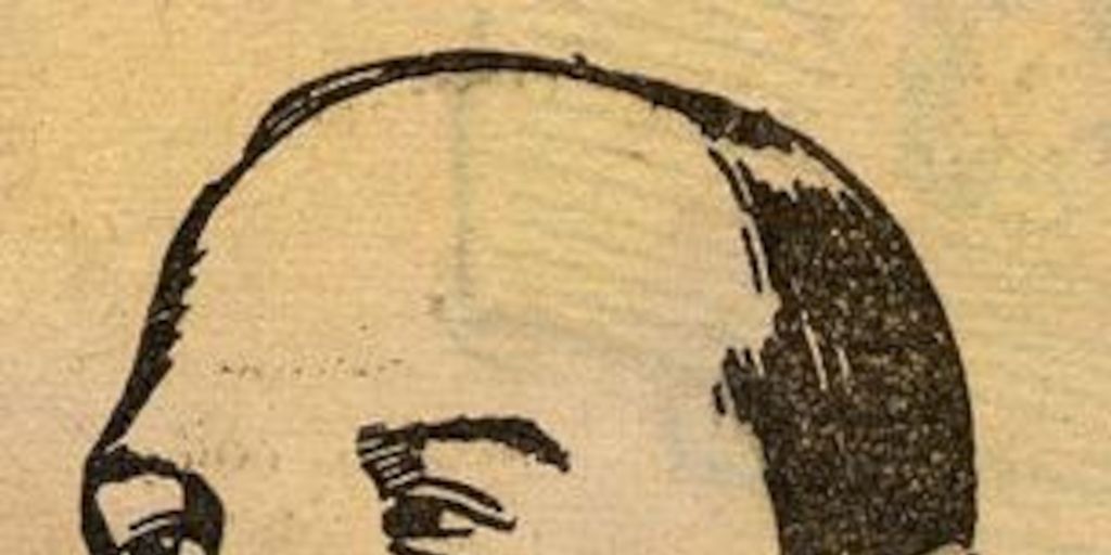 Caricatura de Raúl Silva Castro