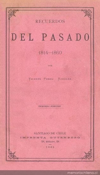 Portada de Recuerdos del pasado: 1814-1860