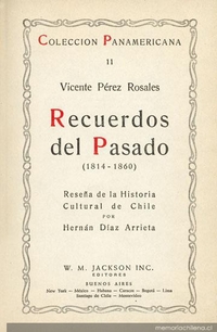 Portada de Recuerdos del pasado: 1814-1860