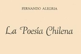 La poesía chilena : orígenes y desarrollo del siglo XVI al XIX