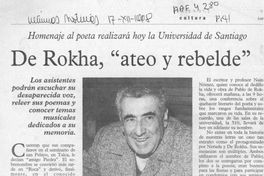 De Rokha, ateo y rebelde