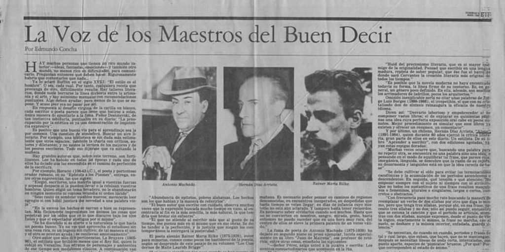 La voz de los maestros del Buen Decir