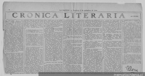 Crónica literaria