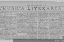 Crónica literaria