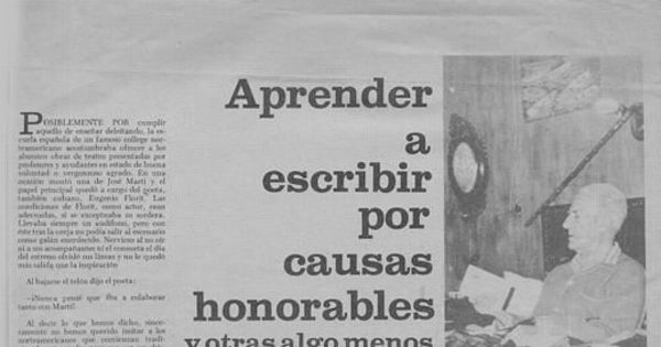 Aprender a escribir por causas honorables y otras no tanto