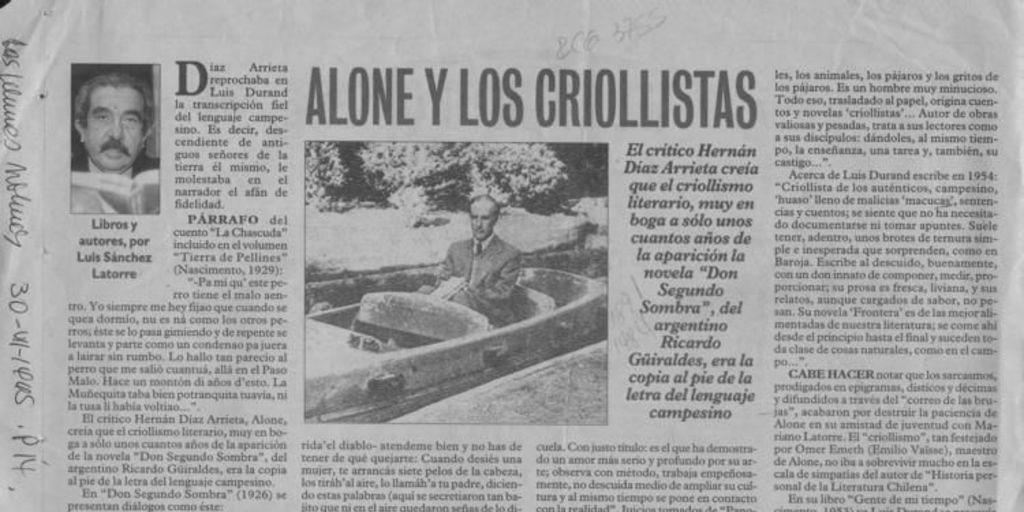 Alone y los criollistas