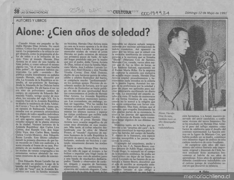 Alone : ¿cien años de soledad?