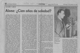 Alone : ¿cien años de soledad?