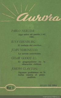 Aurora Nº 1, julio de 1954