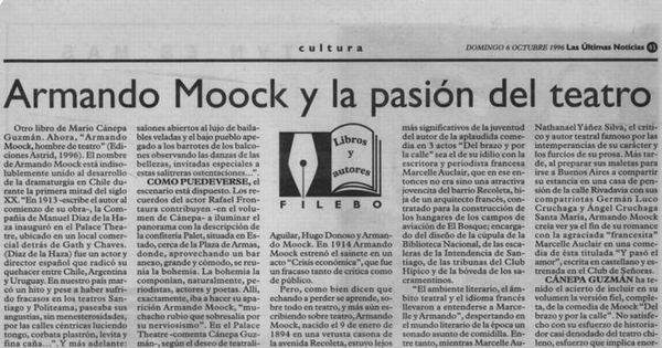 Armando Moock y la pasión del teatro