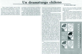 Un dramaturgo chileno
