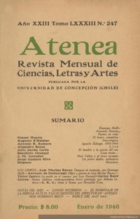 Atenea : revista mensual de Ciencias, Letras y Artes nº 247