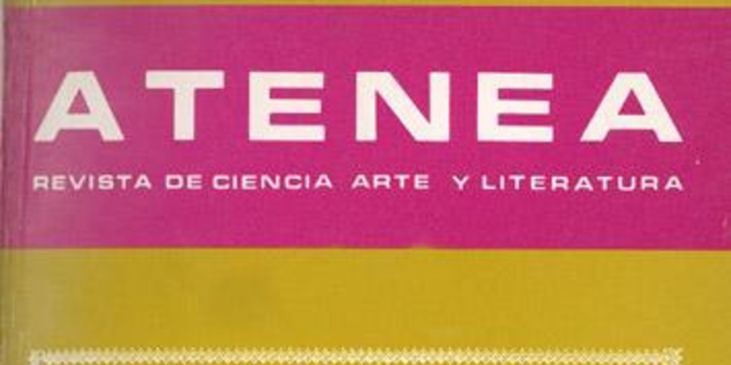 Atenea : revista de Ciencias, Letras y Artes nº 448