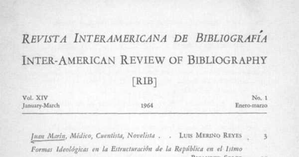 Juan Marín, médico, cuentista, novelista