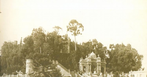 Cerro Santa Lucía hacia 1915