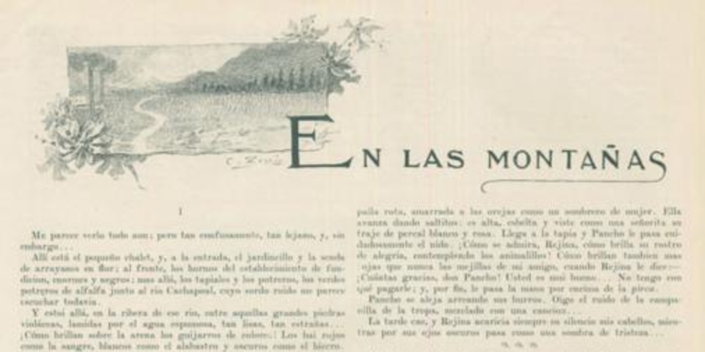 En las montañas