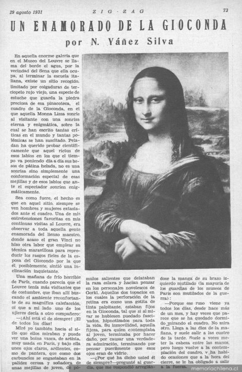 Un enamorado de la Gioconda