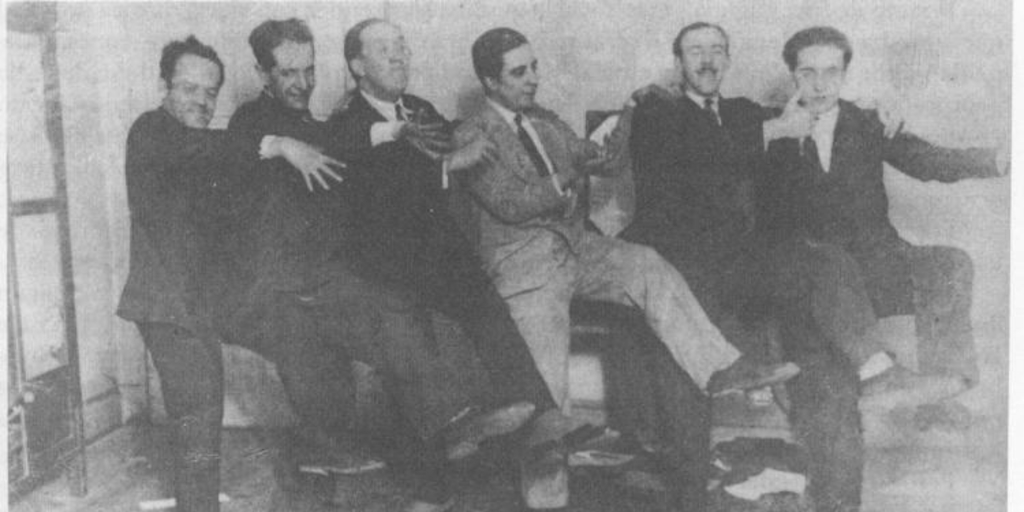 Cayetano Gutiérrez, Juan Francisco González (hijo), Julio Cordero, Alberto Rojas Jiménez, Alfonso Reyes Meza y Oreste Plath.