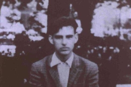 Jorge Teillier, durantes sus primeros meses en Santiago, 1958