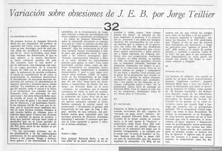 Variación sobre obsesiones de J.E.B.