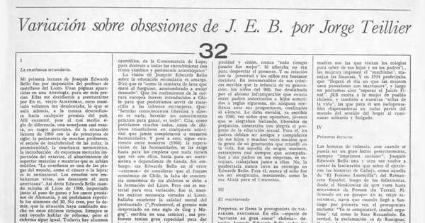 Variación sobre obsesiones de J.E.B.