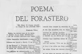 Poema del Forastero