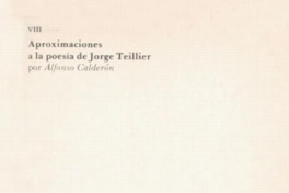 Aproximaciones a la poesía de Jorge Teillier